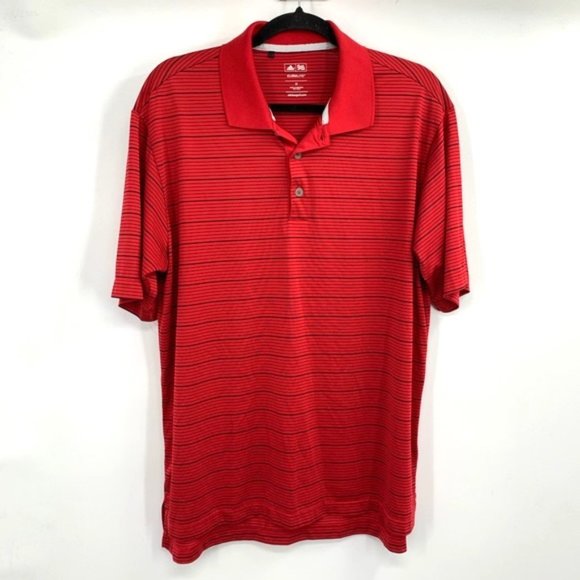 adidas Other - ADIDAS Golf Polo ClimaLite Striped Short Sleeve M